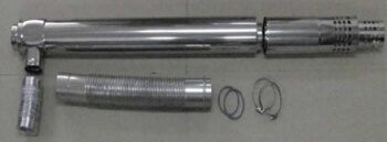 Комплект конденсационных коаксиальных труб L-1350 мм Ø75 мм